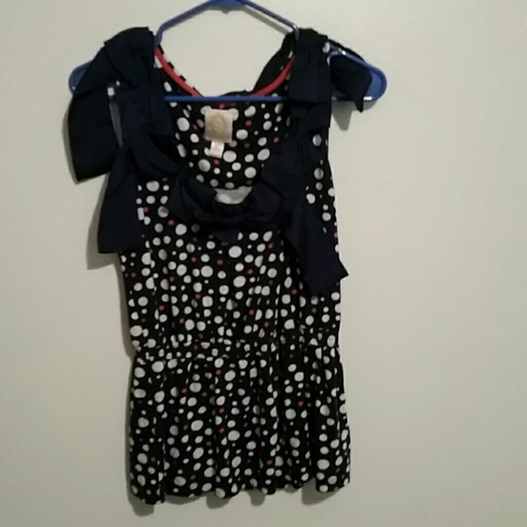 DONATING Ric Rac bows and dots top - Picture 2 of 4